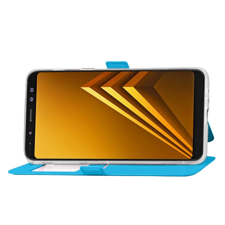 For Galaxy A8 (2018) Argyles Texture Horizontal Flip Leather Case with Holder & Card Slots & Call Display ID