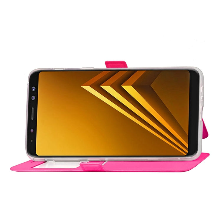 For Galaxy A8 (2018) Argyles Texture Horizontal Flip Leather Case with Holder & Card Slots & Call Display ID