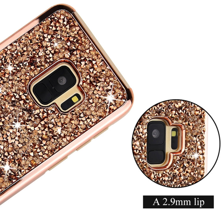 For Galaxy S9 Diamond Series Electroplating PC TPU Protective Case