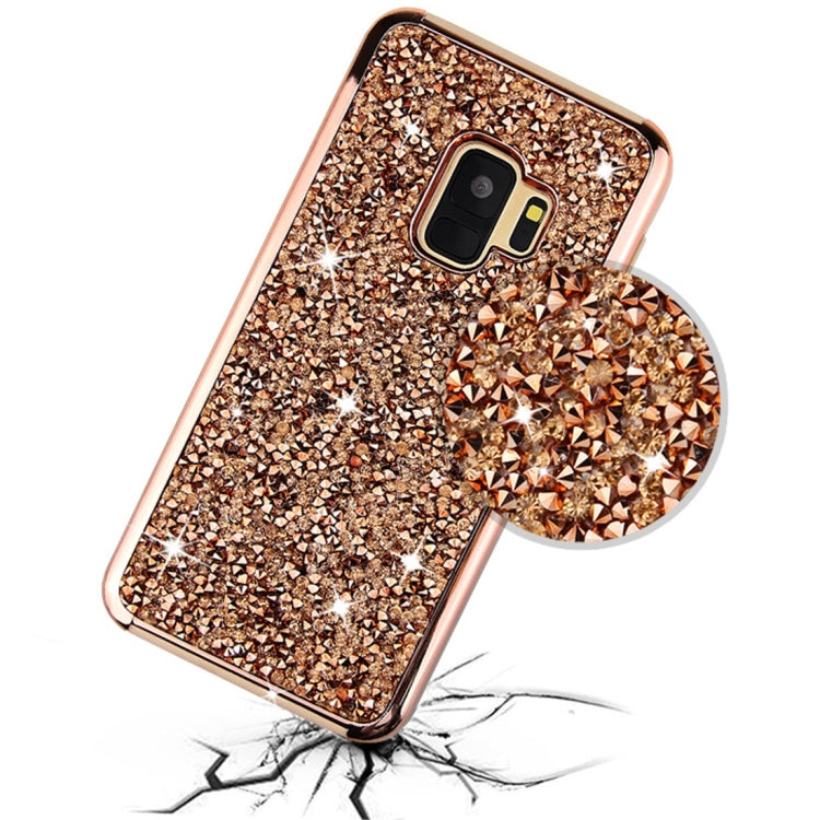 For Galaxy S9 Diamond Series Electroplating PC TPU Protective Case