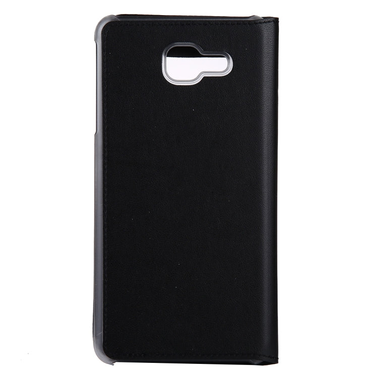 For Galaxy J7 Max PU+PC Horizontal Flip Leather Case with Call Display ID