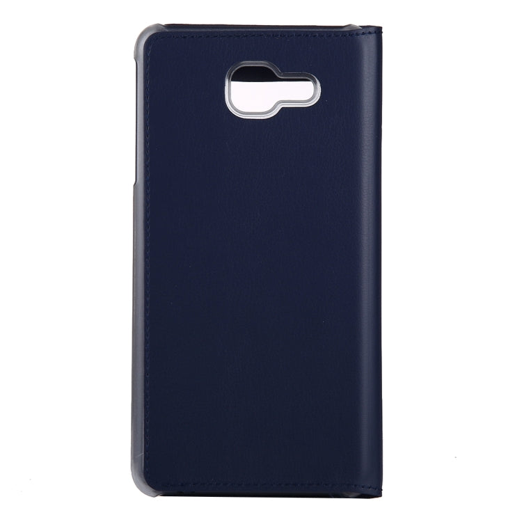 For Galaxy J7 Max PU+PC Horizontal Flip Leather Case with Call Display ID