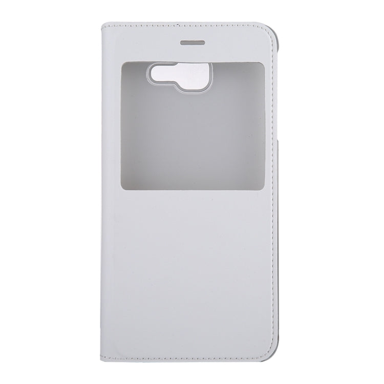 For Galaxy J7 Max PU+PC Horizontal Flip Leather Case with Call Display ID