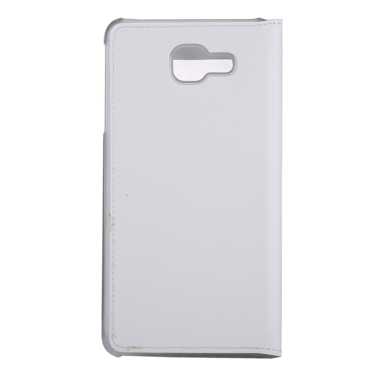 For Galaxy J7 Max PU+PC Horizontal Flip Leather Case with Call Display ID