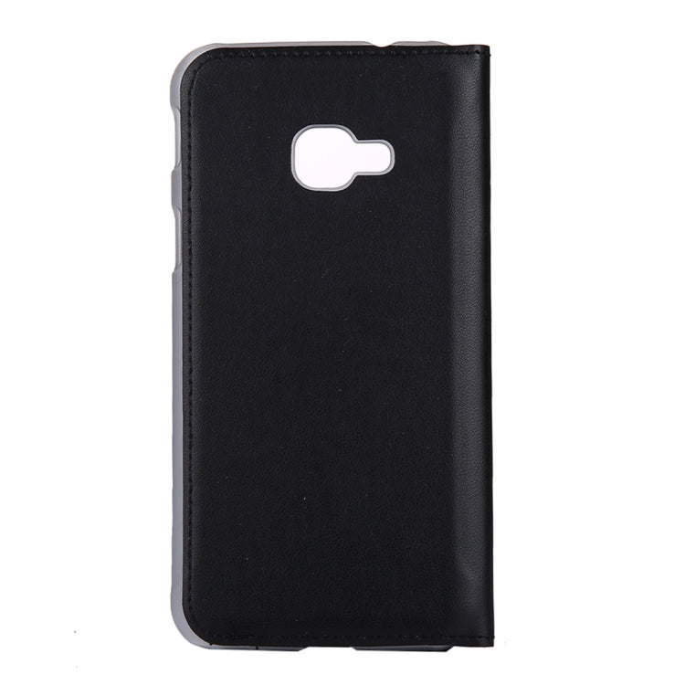 For Galaxy Xcover 4 PU+PC Horizontal Flip Leather Case with Call Display ID