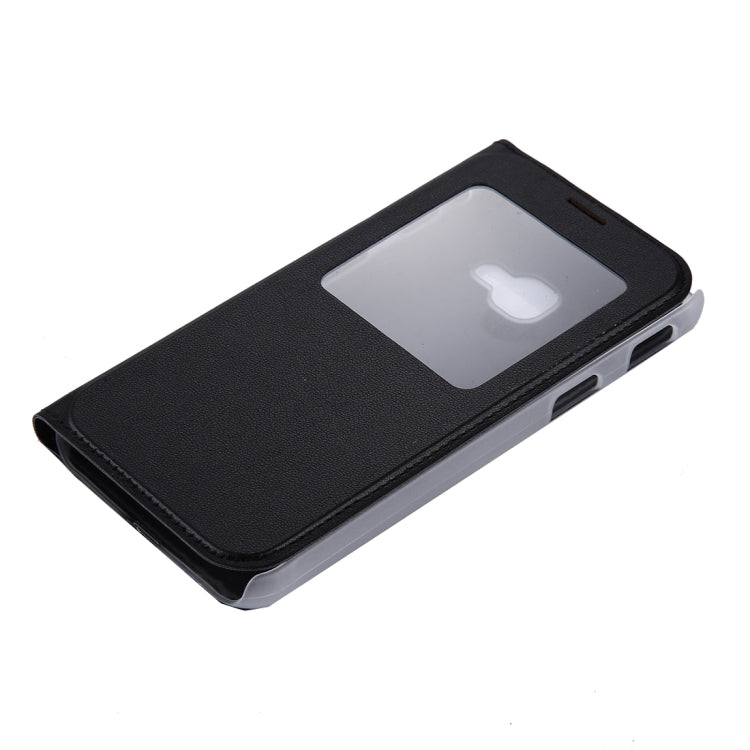 For Galaxy Xcover 4 PU+PC Horizontal Flip Leather Case with Call Display ID