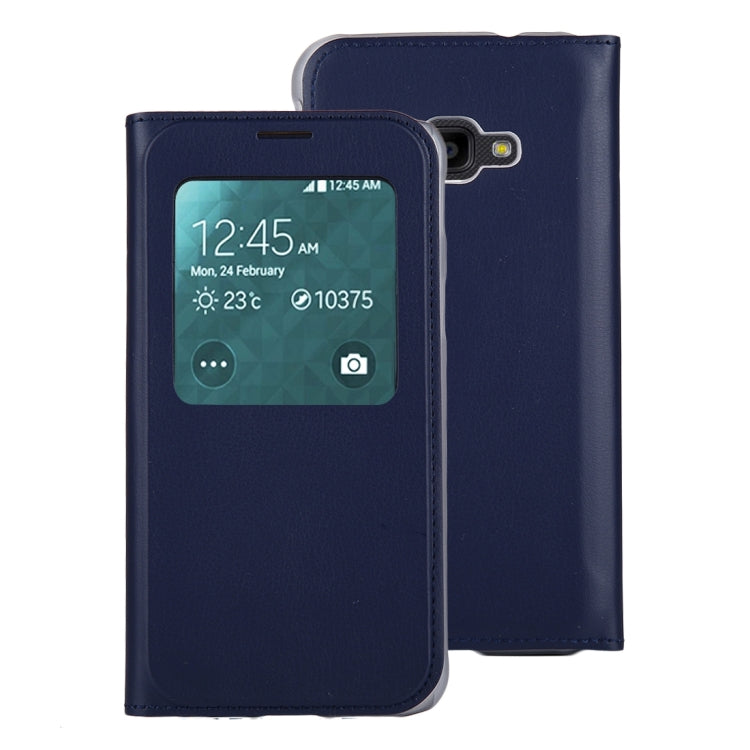 For Galaxy Xcover 4 PU+PC Horizontal Flip Leather Case with Call Display ID