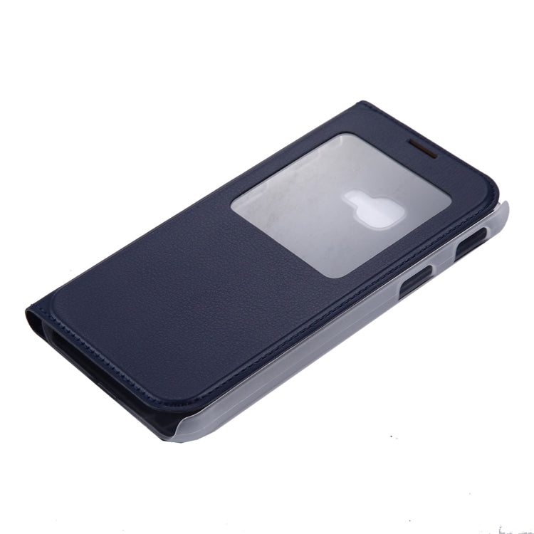 For Galaxy Xcover 4 PU+PC Horizontal Flip Leather Case with Call Display ID