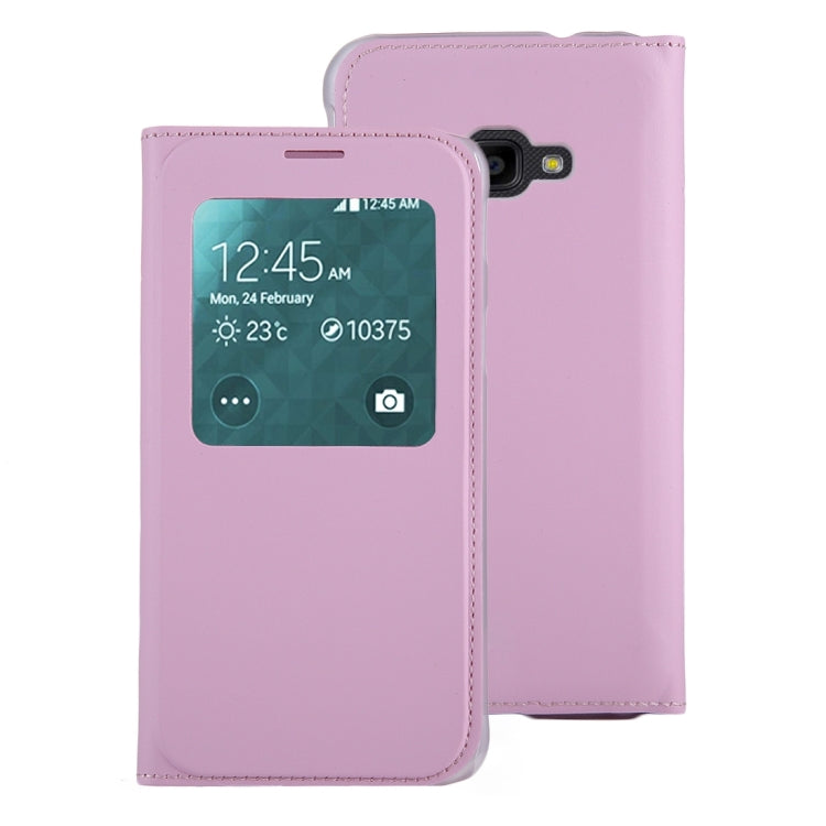 For Galaxy Xcover 4 PU+PC Horizontal Flip Leather Case with Call Display ID