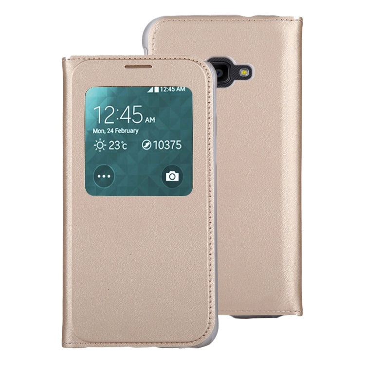 For Galaxy Xcover 4 PU+PC Horizontal Flip Leather Case with Call Display ID