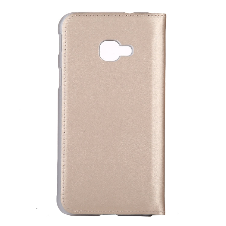 For Galaxy Xcover 4 PU+PC Horizontal Flip Leather Case with Call Display ID