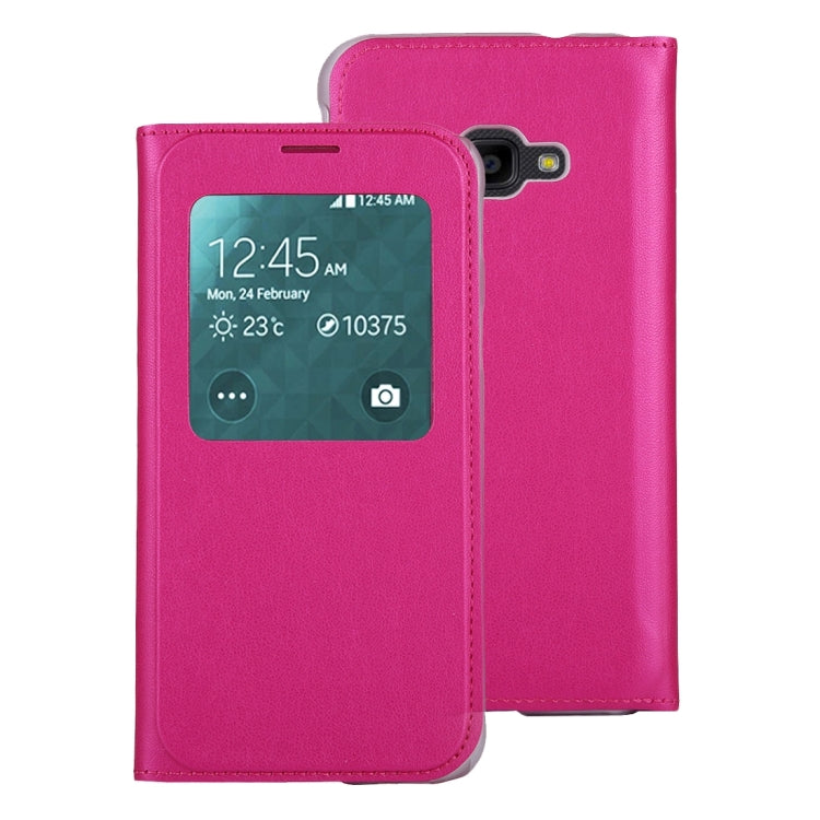 For Galaxy Xcover 4 PU+PC Horizontal Flip Leather Case with Call Display ID