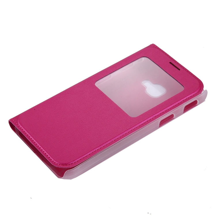 For Galaxy Xcover 4 PU+PC Horizontal Flip Leather Case with Call Display ID