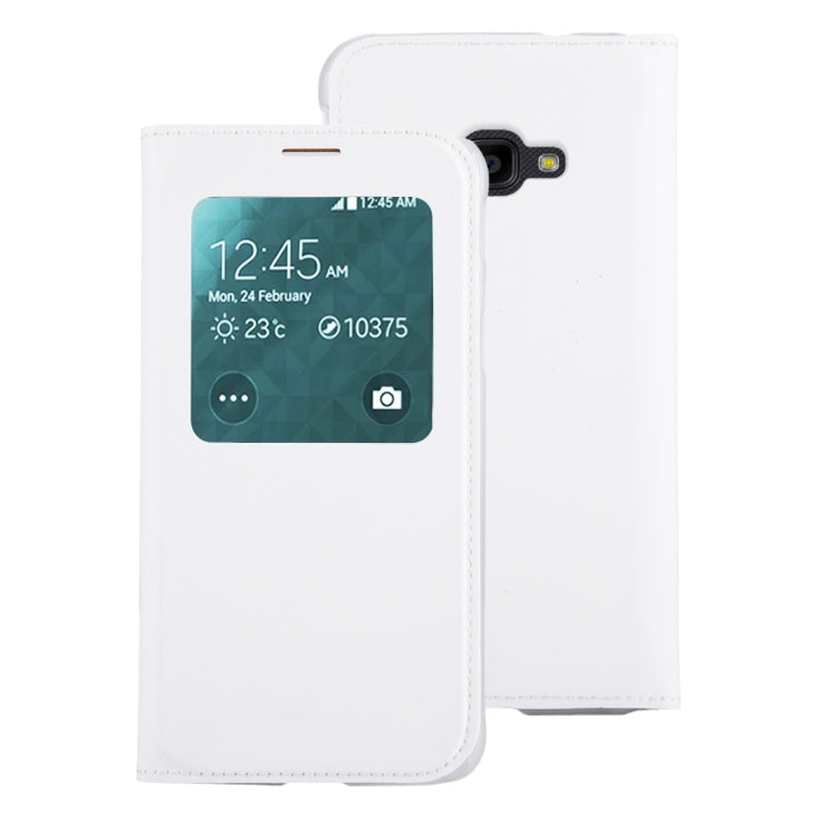 For Galaxy Xcover 4 PU+PC Horizontal Flip Leather Case with Call Display ID