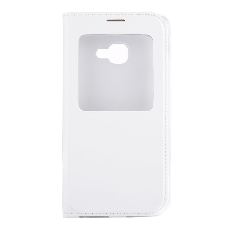 For Galaxy Xcover 4 PU+PC Horizontal Flip Leather Case with Call Display ID