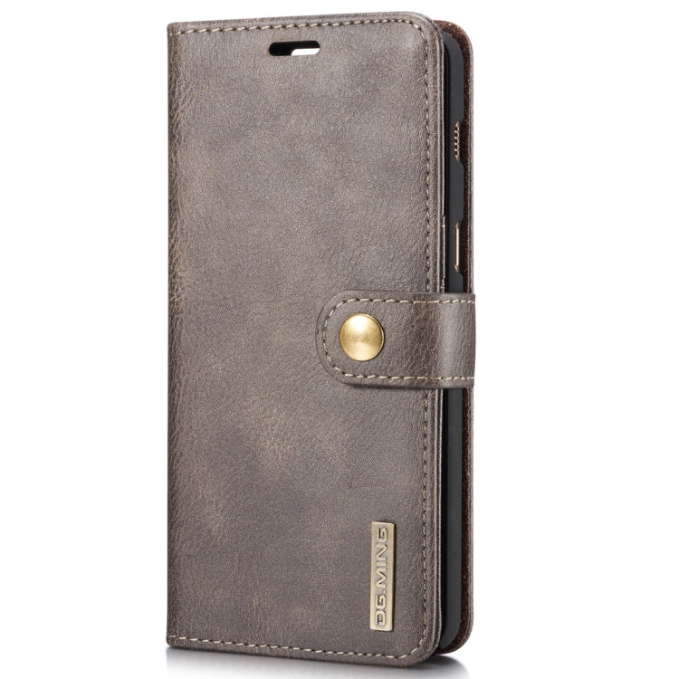 DG.MING for Galaxy A8 (2018) Crazy Horse Texture Horizontal Flip Detachable Magnetic Protective Case with Holder & Card Slots & Wallet