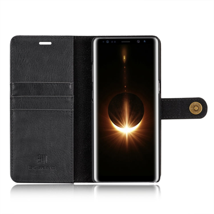 DG.MING for Galaxy Note 8 Crazy Horse Texture Horizontal Flip Detachable Magnetic Protective Case with Holder & Card Slots & Wallet