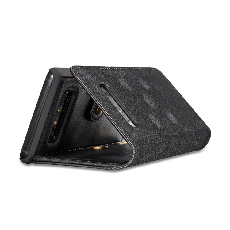 DG.MING for Galaxy Note 8 Crazy Horse Texture Horizontal Flip Detachable Magnetic Protective Case with Holder & Card Slots & Wallet