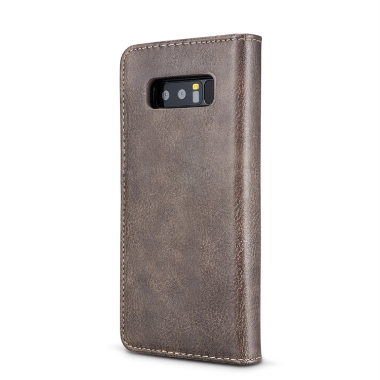 DG.MING for Galaxy Note 8 Crazy Horse Texture Horizontal Flip Detachable Magnetic Protective Case with Holder & Card Slots & Wallet
