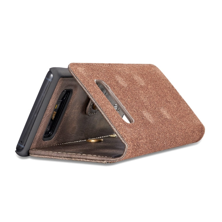 DG.MING for Galaxy Note 8 Crazy Horse Texture Horizontal Flip Detachable Magnetic Protective Case with Holder & Card Slots & Wallet