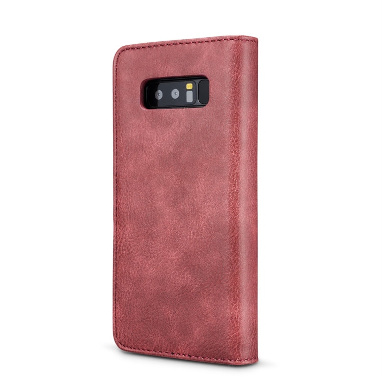 DG.MING for Galaxy Note 8 Crazy Horse Texture Horizontal Flip Detachable Magnetic Protective Case with Holder & Card Slots & Wallet