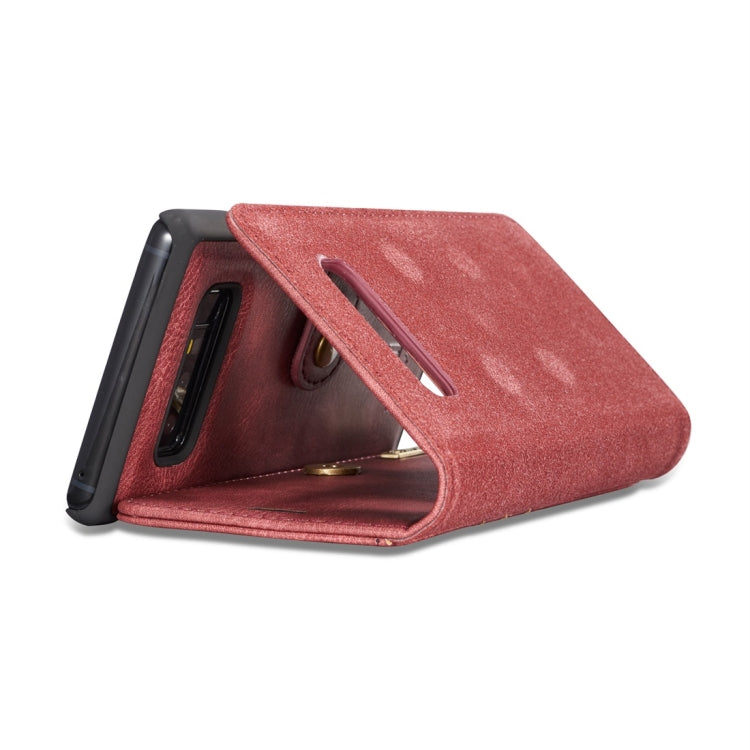 DG.MING for Galaxy Note 8 Crazy Horse Texture Horizontal Flip Detachable Magnetic Protective Case with Holder & Card Slots & Wallet