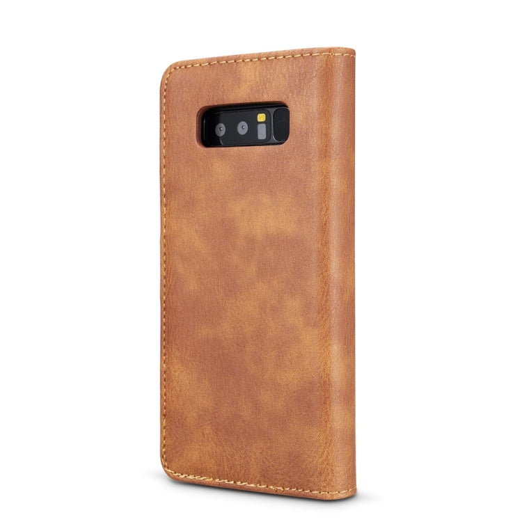 DG.MING for Galaxy Note 8 Crazy Horse Texture Horizontal Flip Detachable Magnetic Protective Case with Holder & Card Slots & Wallet