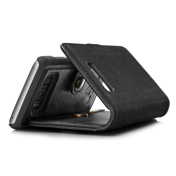 DG.MING for Galaxy S8 Crazy Horse Texture Horizontal Flip Detachable Magnetic Protective Case with Holder & Card Slots & Wallet