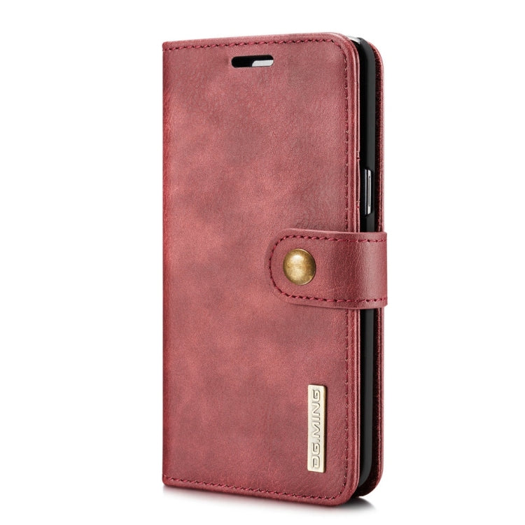 DG.MING for Galaxy S8 Crazy Horse Texture Horizontal Flip Detachable Magnetic Protective Case with Holder & Card Slots & Wallet