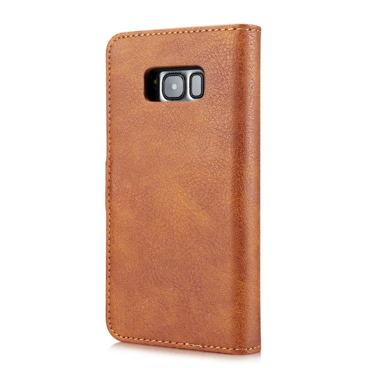 DG.MING for Galaxy S8 Crazy Horse Texture Horizontal Flip Detachable Magnetic Protective Case with Holder & Card Slots & Wallet