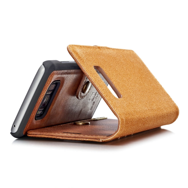 DG.MING for Galaxy S8 Crazy Horse Texture Horizontal Flip Detachable Magnetic Protective Case with Holder & Card Slots & Wallet