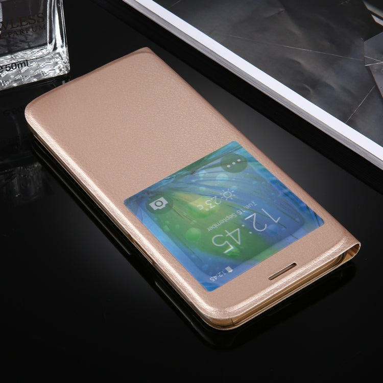 For Galaxy S8 Litchi Texture Horizontal Flip Leather Case with Call Display ID
