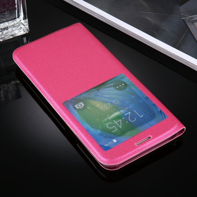 For Galaxy S8 Litchi Texture Horizontal Flip Leather Case with Call Display ID