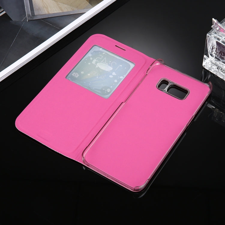 For Galaxy S8 Litchi Texture Horizontal Flip Leather Case with Call Display ID