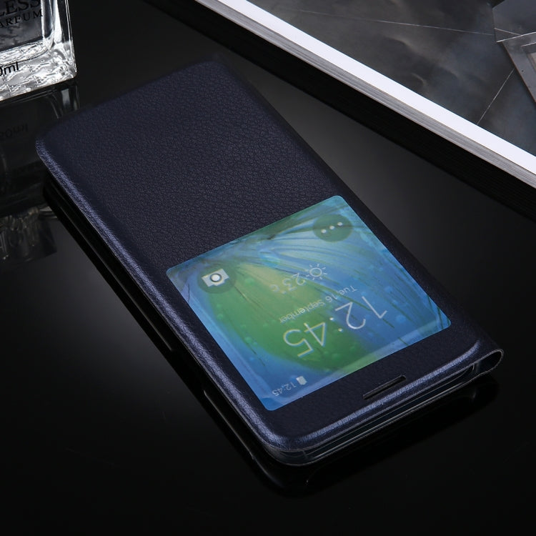 For Galaxy S8 + / G955 Litchi Texture Horizontal Flip Leather Case with Call Display ID