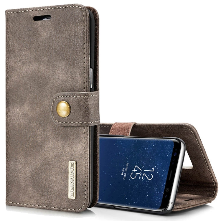 DG.MING for Galaxy S8+ / G955 Crazy Horse Texture Horizontal Flip Detachable Magnetic Protective Case with Holder & Card Slots & Wallet