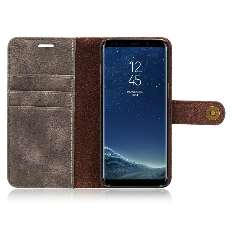 DG.MING for Galaxy S8+ / G955 Crazy Horse Texture Horizontal Flip Detachable Magnetic Protective Case with Holder & Card Slots & Wallet