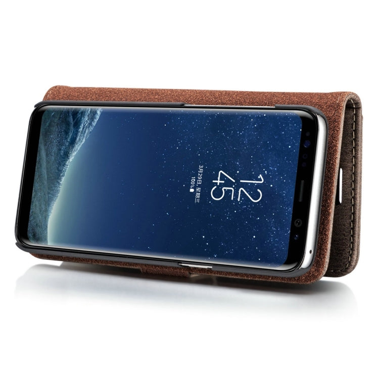 DG.MING for Galaxy S8+ / G955 Crazy Horse Texture Horizontal Flip Detachable Magnetic Protective Case with Holder & Card Slots & Wallet