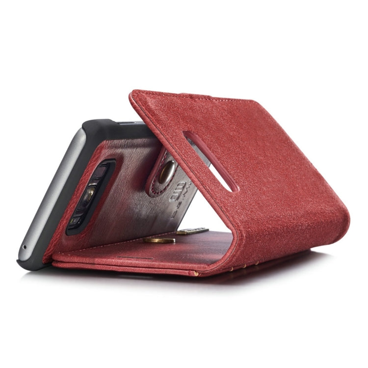 DG.MING for Galaxy S8+ / G955 Crazy Horse Texture Horizontal Flip Detachable Magnetic Protective Case with Holder & Card Slots & Wallet