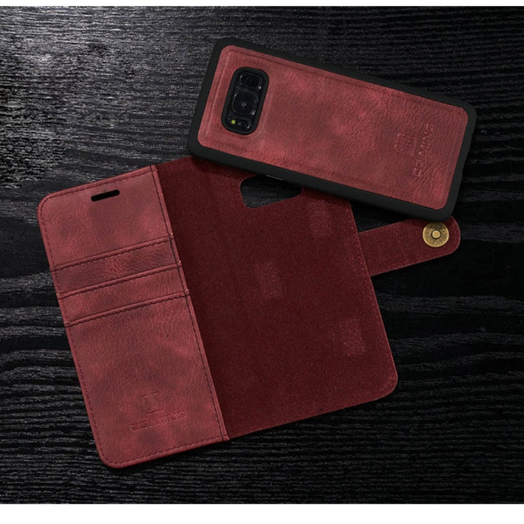 DG.MING for Galaxy S8+ / G955 Crazy Horse Texture Horizontal Flip Detachable Magnetic Protective Case with Holder & Card Slots & Wallet