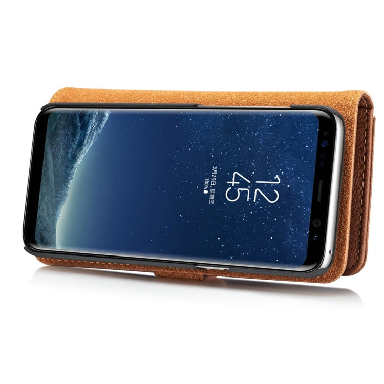 DG.MING for Galaxy S8+ / G955 Crazy Horse Texture Horizontal Flip Detachable Magnetic Protective Case with Holder & Card Slots & Wallet