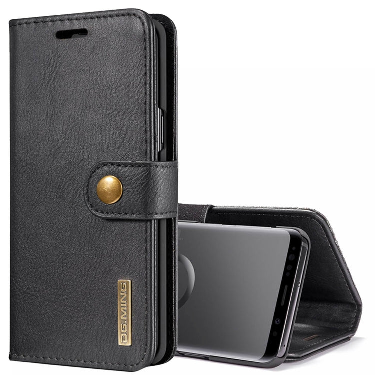 DG.MING for Galaxy S9 Crazy Horse Texture Horizontal Flip Detachable Magnetic Protective Case with Holder & Card Slots & Wallet