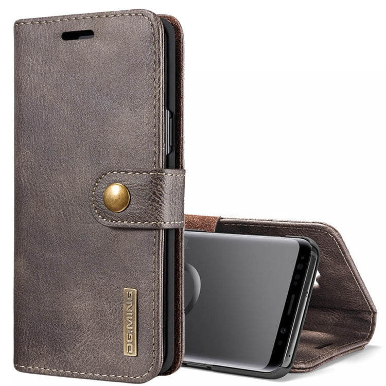 DG.MING for Galaxy S9 Crazy Horse Texture Horizontal Flip Detachable Magnetic Protective Case with Holder & Card Slots & Wallet