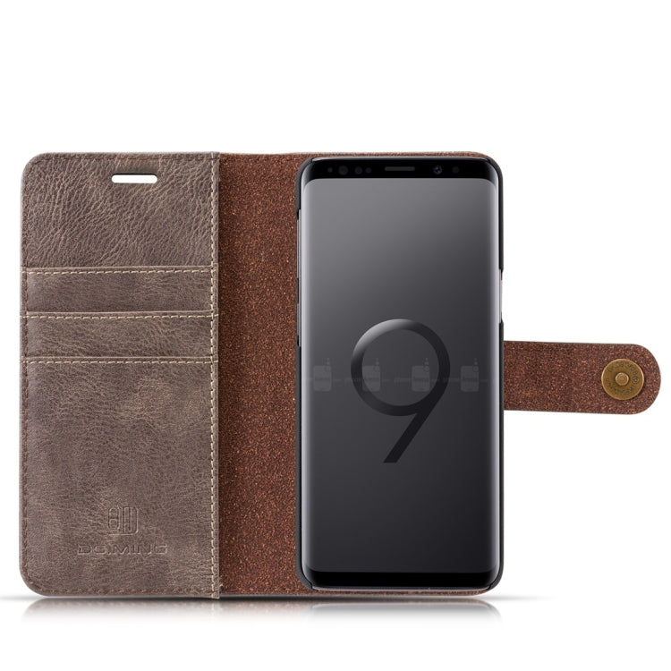 DG.MING for Galaxy S9 Crazy Horse Texture Horizontal Flip Detachable Magnetic Protective Case with Holder & Card Slots & Wallet