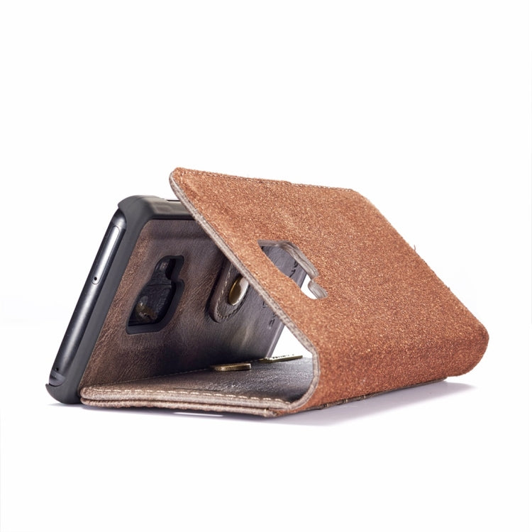 DG.MING for Galaxy S9 Crazy Horse Texture Horizontal Flip Detachable Magnetic Protective Case with Holder & Card Slots & Wallet