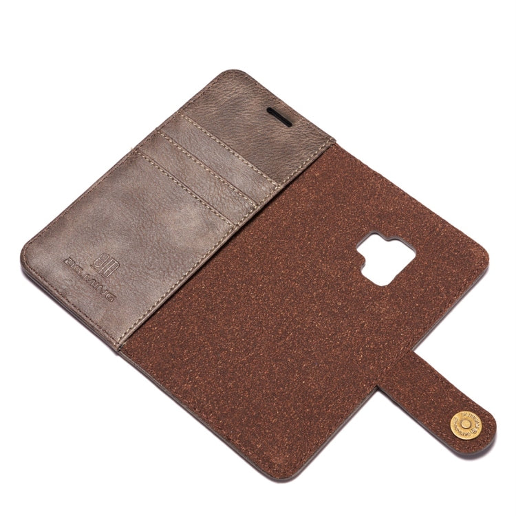 DG.MING for Galaxy S9 Crazy Horse Texture Horizontal Flip Detachable Magnetic Protective Case with Holder & Card Slots & Wallet