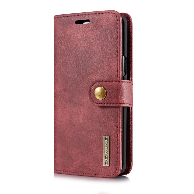 DG.MING for Galaxy S9 Crazy Horse Texture Horizontal Flip Detachable Magnetic Protective Case with Holder & Card Slots & Wallet