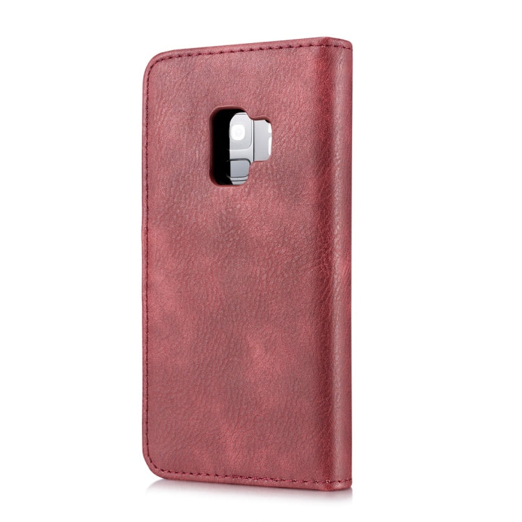 DG.MING for Galaxy S9 Crazy Horse Texture Horizontal Flip Detachable Magnetic Protective Case with Holder & Card Slots & Wallet