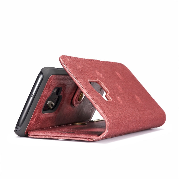 DG.MING for Galaxy S9 Crazy Horse Texture Horizontal Flip Detachable Magnetic Protective Case with Holder & Card Slots & Wallet