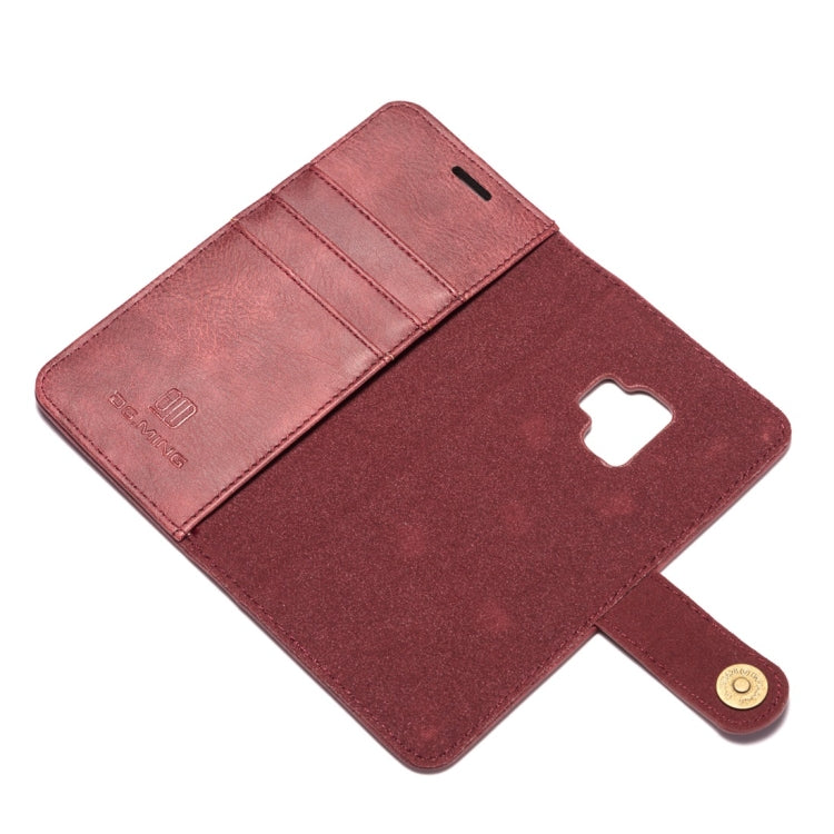 DG.MING for Galaxy S9 Crazy Horse Texture Horizontal Flip Detachable Magnetic Protective Case with Holder & Card Slots & Wallet
